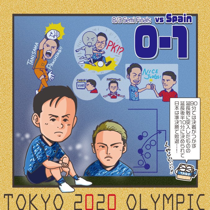 【TOKYO2020】サッカー男子準決勝vsスペイン